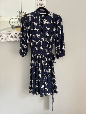 ✨Diane von Furstenberg (DVF) Silk Dress in Ginkgo Biloba Pattern✨